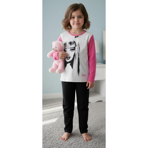 ΠΥΖΑΜΑΚΙ ΓΥΝΑΙΚΕΙΟ BARBIE ΓΙΑ 8 ΧΡΟΝΩΝ MINERVA 60465 ΧΕΙΜΕΡΙΝΑ ΠΥΤΖΑΜΑΚΙΑ