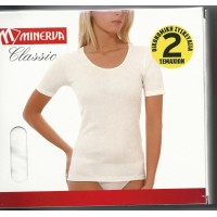 SHIRT FOR WOMEN SHORT SLEEVE MINERVA 9203 DOUBLE PACK [MINERVA 92203] WOMEN'S  SHIRTS