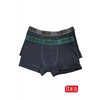 BOXER SHORTS EXTERNAL RUBBER-2 COLOURS FOR MEN 35012P 2PCS BOXERS SHORTS