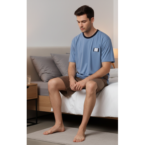 ΠΙΤΖΑΜΑ LEON 32650 L(ΓΑΛΑΖΙΟ) L ( LARGE )