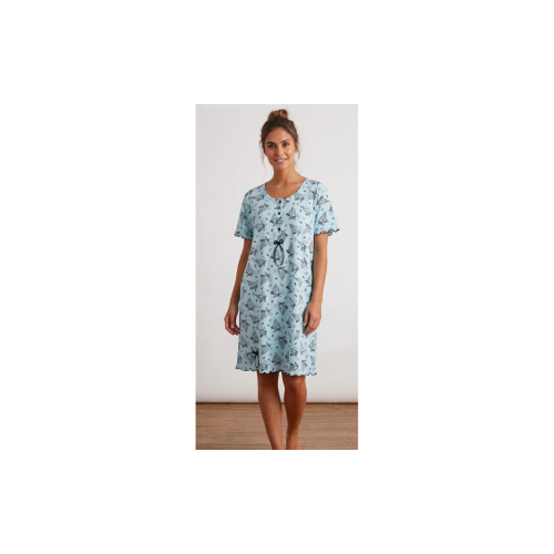 ΝΥΧΤΙΚΟ ΚΟΝΤΟ ΜΑΝΙΚΙ ΝΙΝΑ 415ΣΙΕΛ XXL 2XL (2X LARGE)