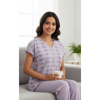 ΠΙΤΖΑΜΑ NINA 804 ΛΙΛΑ XL XL ( XLARGE )