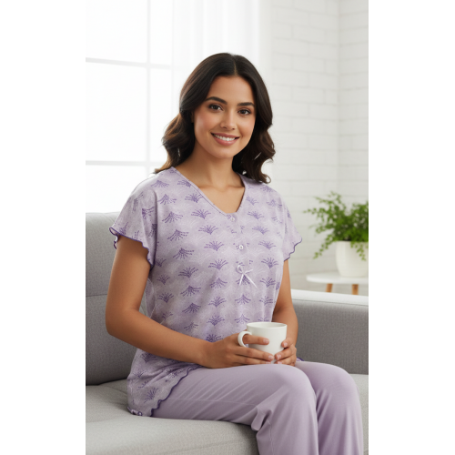 ΠΙΤΖΑΜΑ NINA 804 ΛΙΛΑ XL XL ( XLARGE )