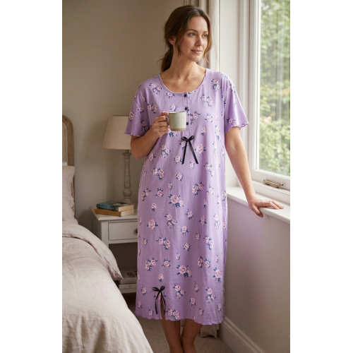 ΝΥΧΤΙΚΟ ΚΟΝΤΟ ΜΑΝΙΚΙ ΝΙΝΑ 815(ΜΩΒ) 3XL 3-6 XL (3X-6X LARGE)