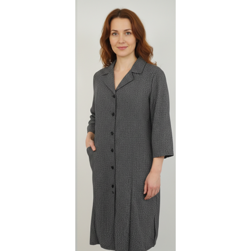 ΡΟΜΠΑ ΠΟΠΛΙΝΑ ΜΑΚΡΥ ΜΑΝΙΚΙ LETTRINE 1120000Ζ 4XL-60  ΧΕΙΜΩΝΙΑΤΙΚΕΣ ΡΟΜΠΕΣ 