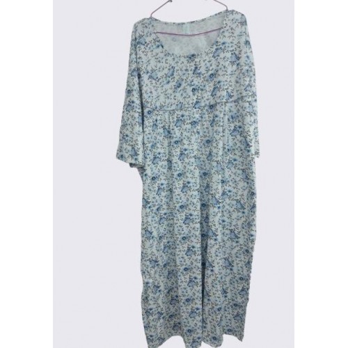 ΝΥΧΤΙΚΟ ΚΟΝΤΟ ΜΑΝΙΚΙ ΝΙΝΑ 818-ΜΠΛΕ 6XL 3-6 XL (3X-6X LARGE)