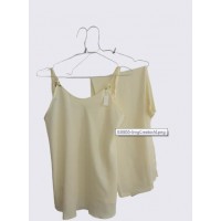 ΠΙΤΖΑΜΑ ΣΑΤΕΝ JASMIN 855 ΚΙΤΡΙΝΗ M M ( MEDIUM )