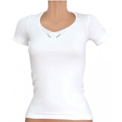 ΓΥΝΑΙΚΕΙΟ ΦΑΝΕΛΑΚΙ ΚΟΝΤΟ ΜΑΝΙΚΙ ΜΕ ΔΑΝΤΕΛΑ MINERVA 92101  ΔΙΠΛΗ ΦΑΝΕΛΑΚΙΑ ΓΥΝΑΙΚΕΙΑ